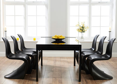 High gloss tables
